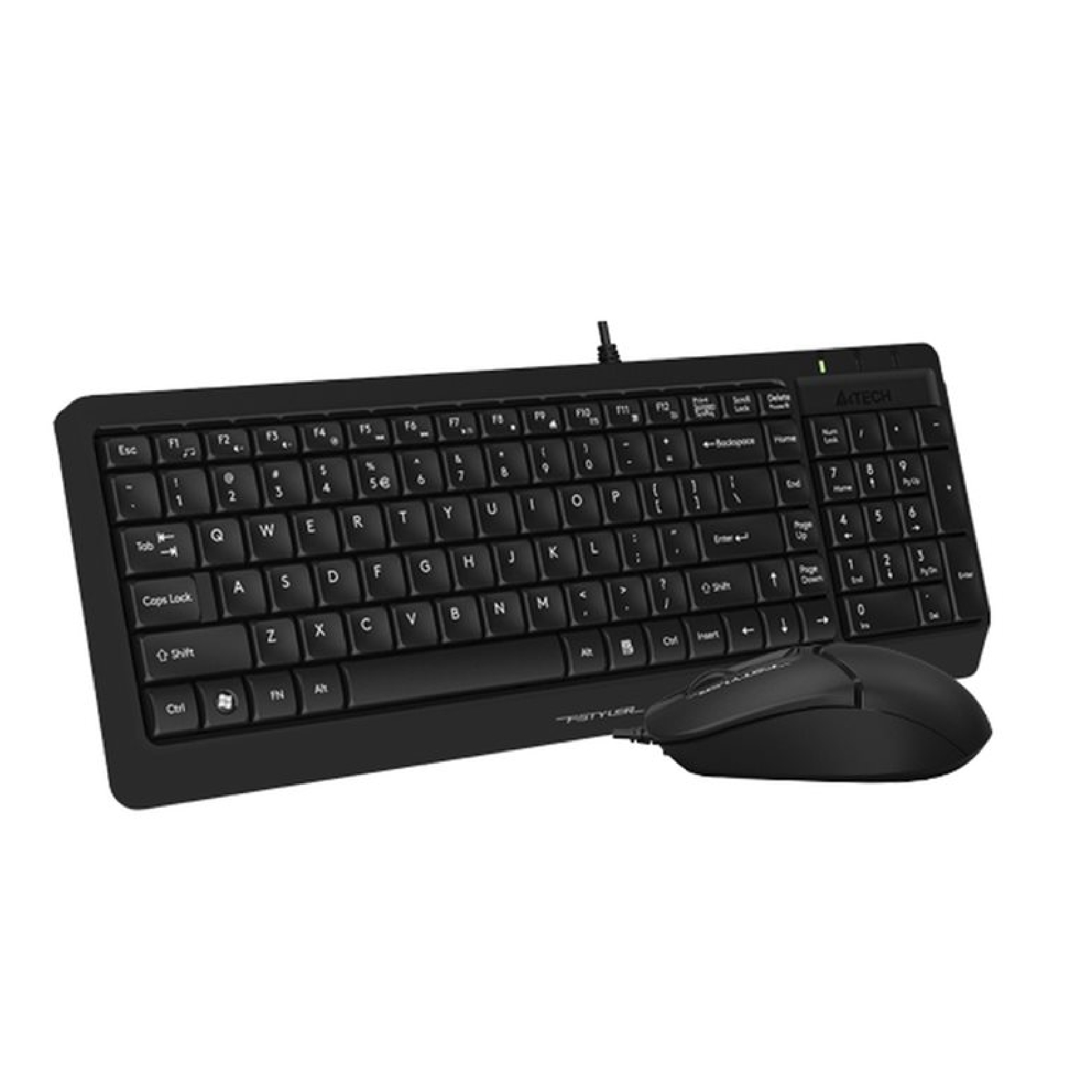 Клавиатура A4TECH FSTYLER F1512 (FM12+FK15)  MULTIMEDIA SLEEK COMFORT KEYBOARD + MOUSE COMBO SET USB BLACK US+R