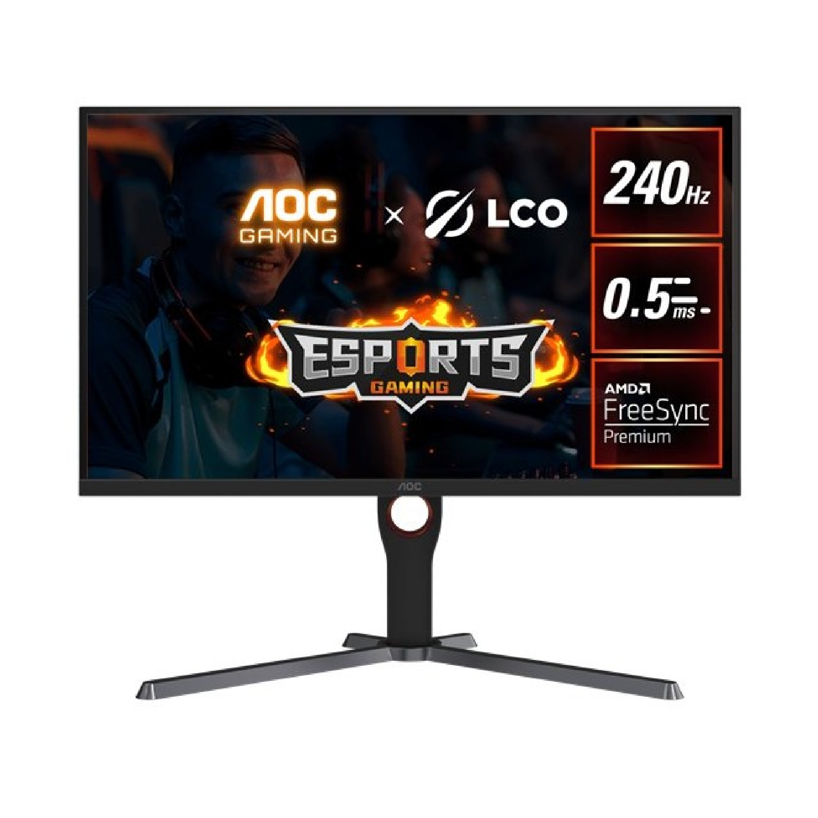 Монитор AOC 27" Q27G3ZE VA 2560 x 1440 240HZ 178/178 80000000:1 300kd/m2 4ms DP, HDMI
