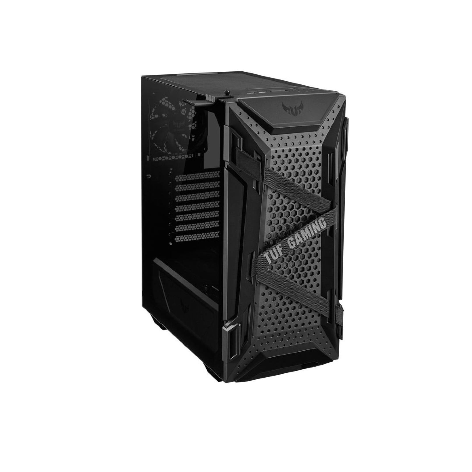 Корпус ASUS ATX GT301 TUF GAMING 3x 120mm AURA RGB fan + 120mm PWM fan, 2xUSB3.1