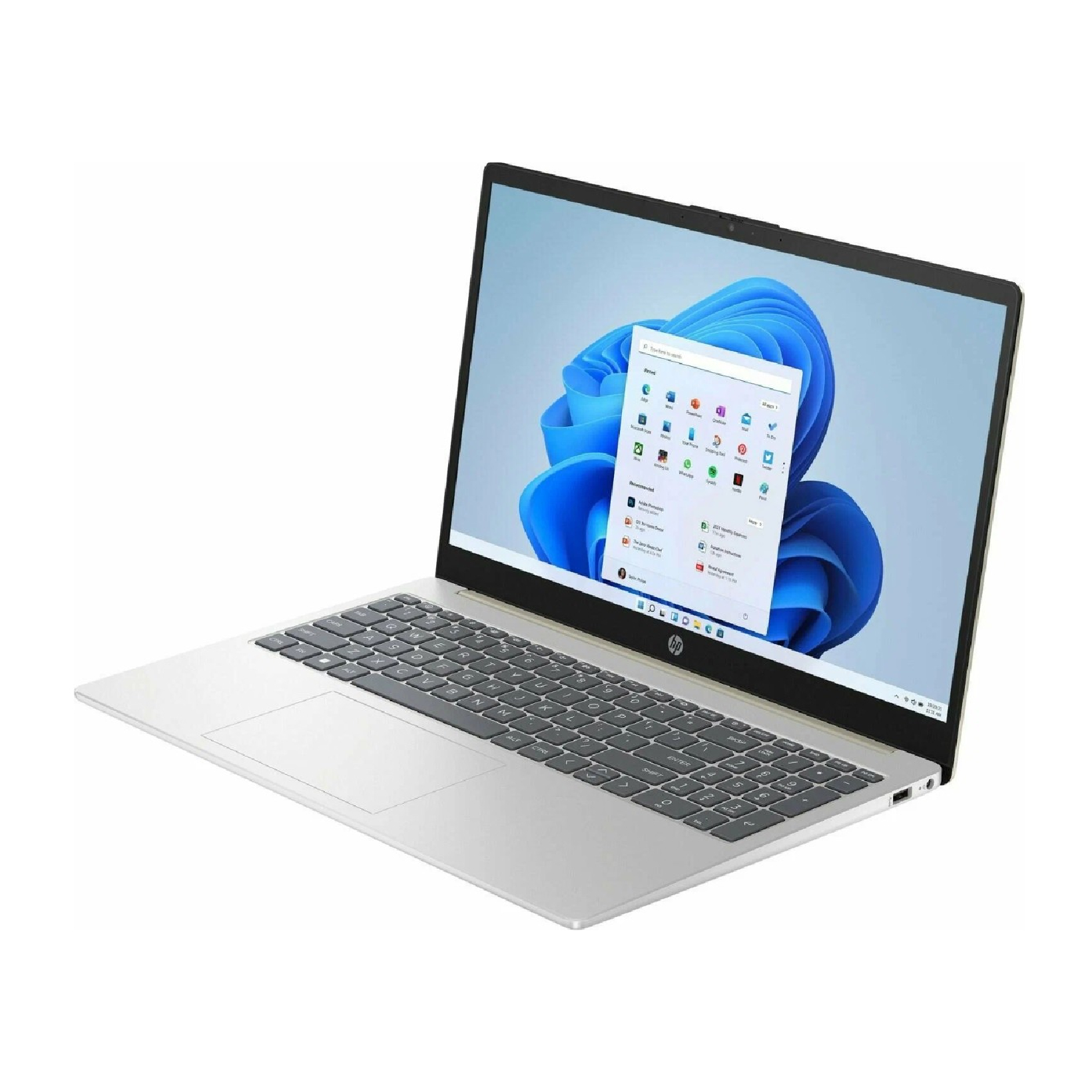 Ноутбук HP 15-fd0095wm i5-1235U 1.3-4.4GHz,16GB,512GB, Iris Xe Graphics 15.6 IPS FHD,RU, SILVER