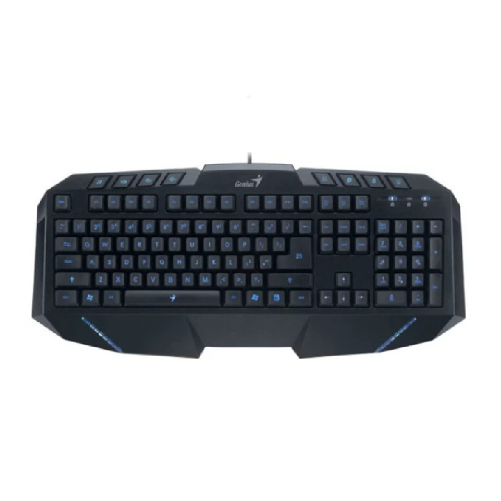 Клавиатура Keyboard Genius KB-G265 GAMING BLUE LED backlight 8 MULTIMEDIA KEYS 2xUSB ports HUB, USB RUS