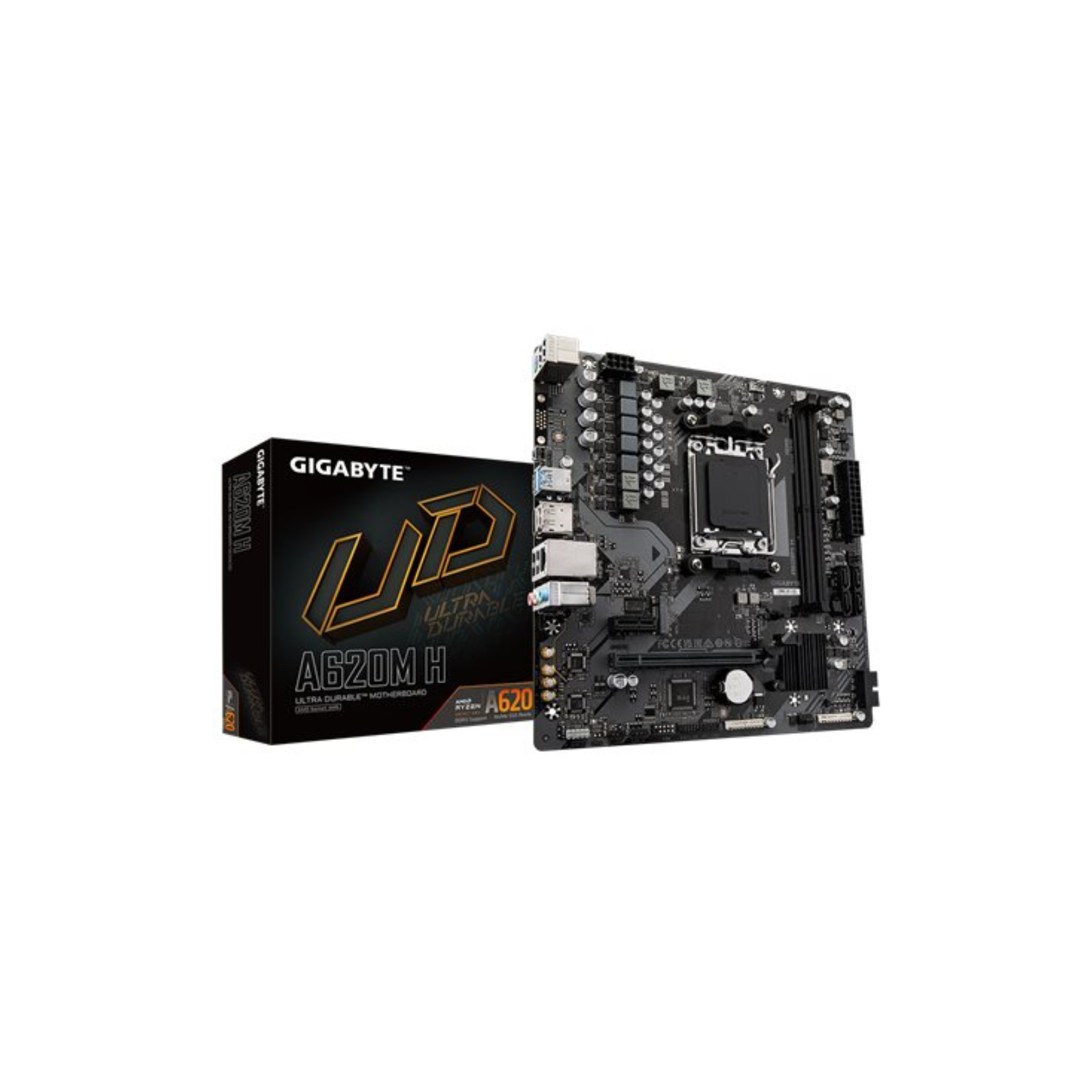 Материнская плата  MB AM5 GIGABYTE A620M H,2xDDR5,12xUSB,USB3.2 mATX,M.2,PCIe16x, PCIe1x DP HDMI